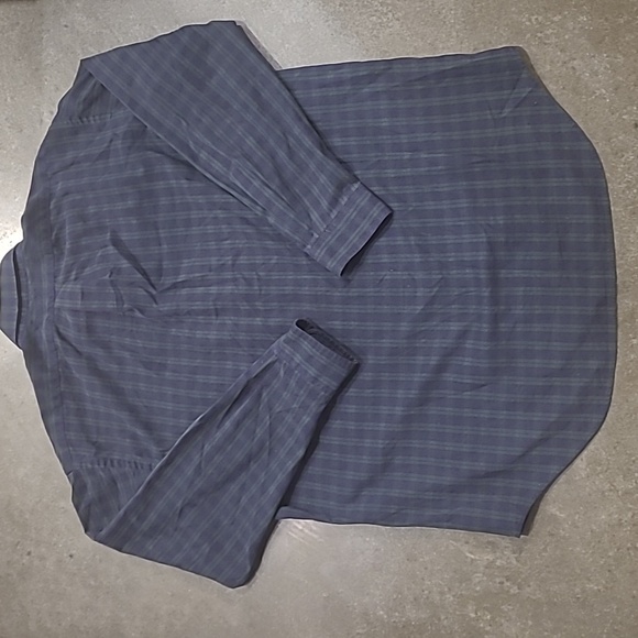 RALPH LAUREN BIG SHIRT BUTTON DOWN NAVY BLUE AND GREEN - Picture 7 of 7